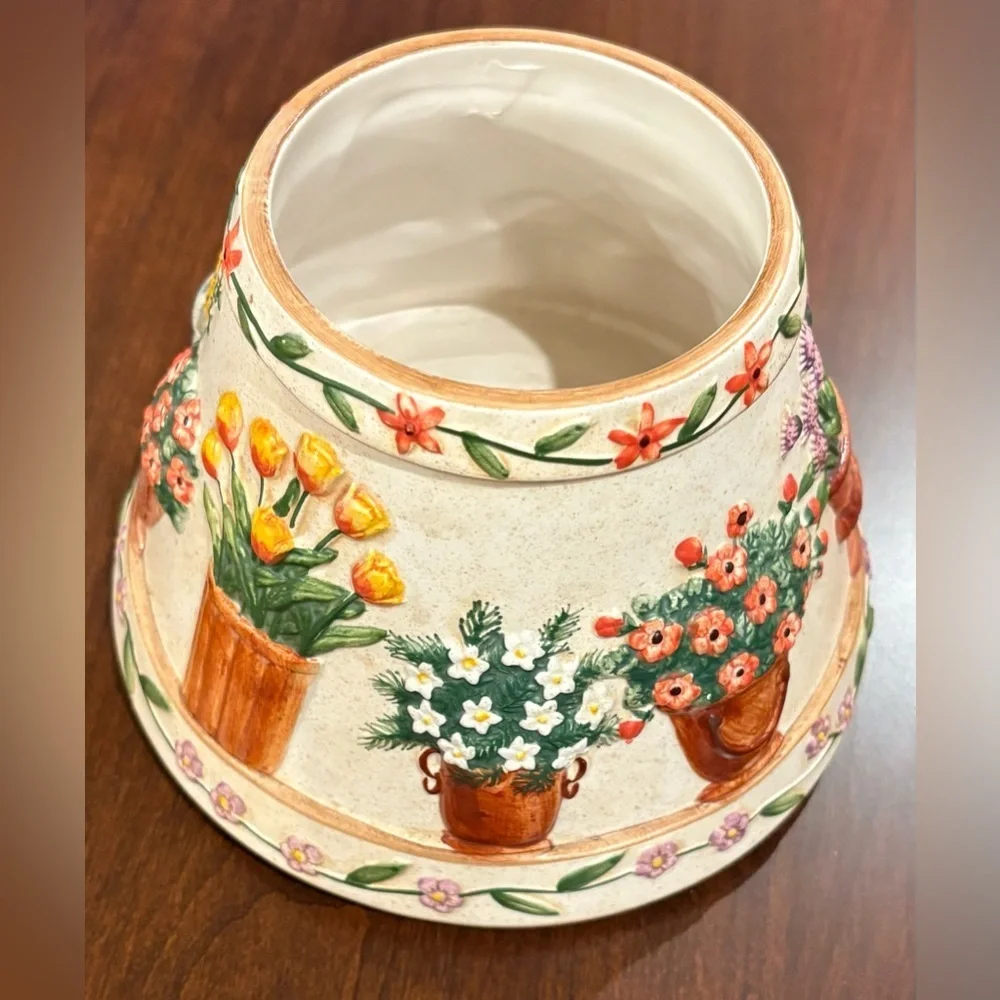 Yankee Candle Large Jar Topper Lamp Shade Garden spring Flowers grandma cottage